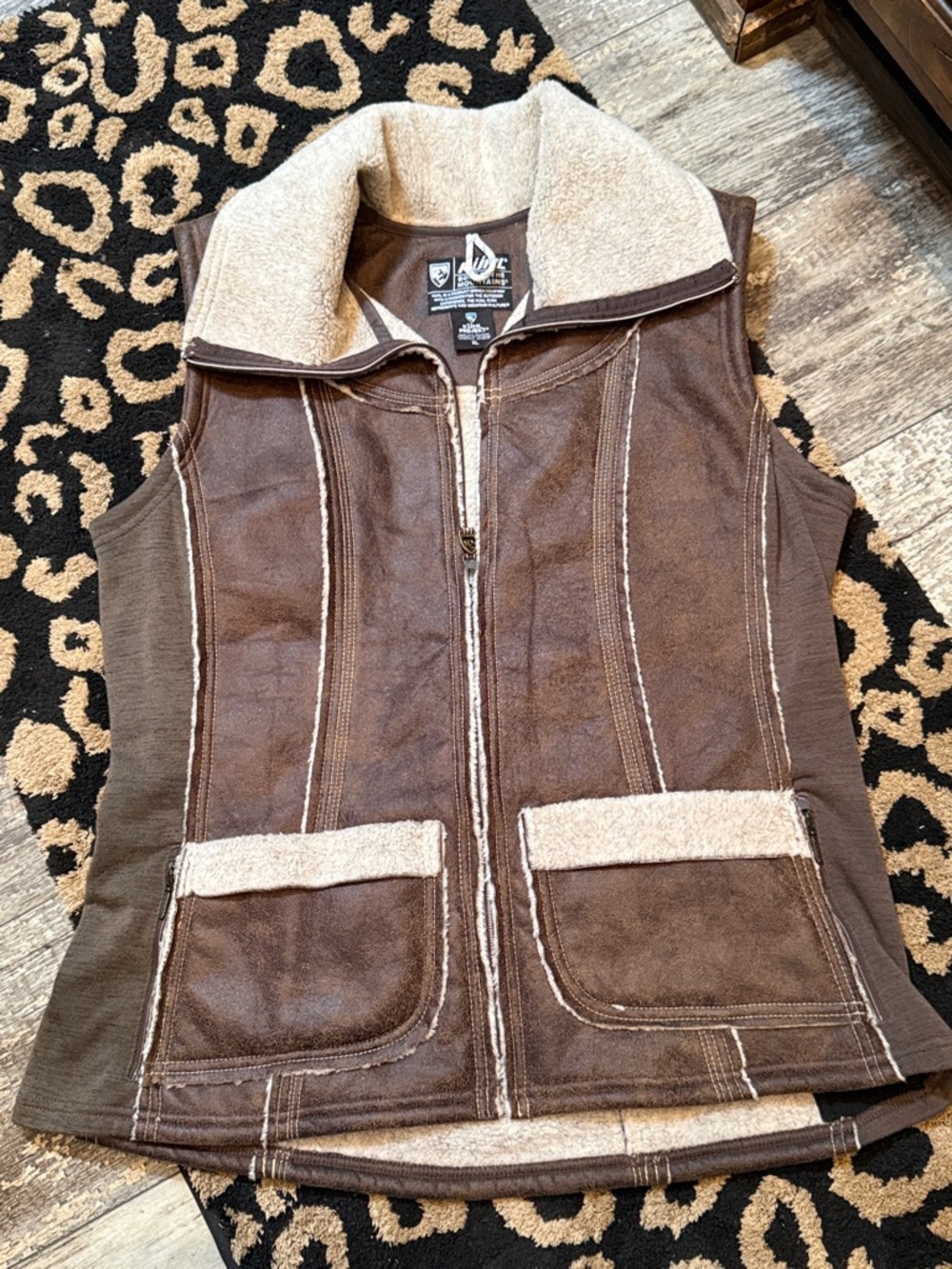 Kuhl Projekt Brown & Cream Sherpa-Trim Vest